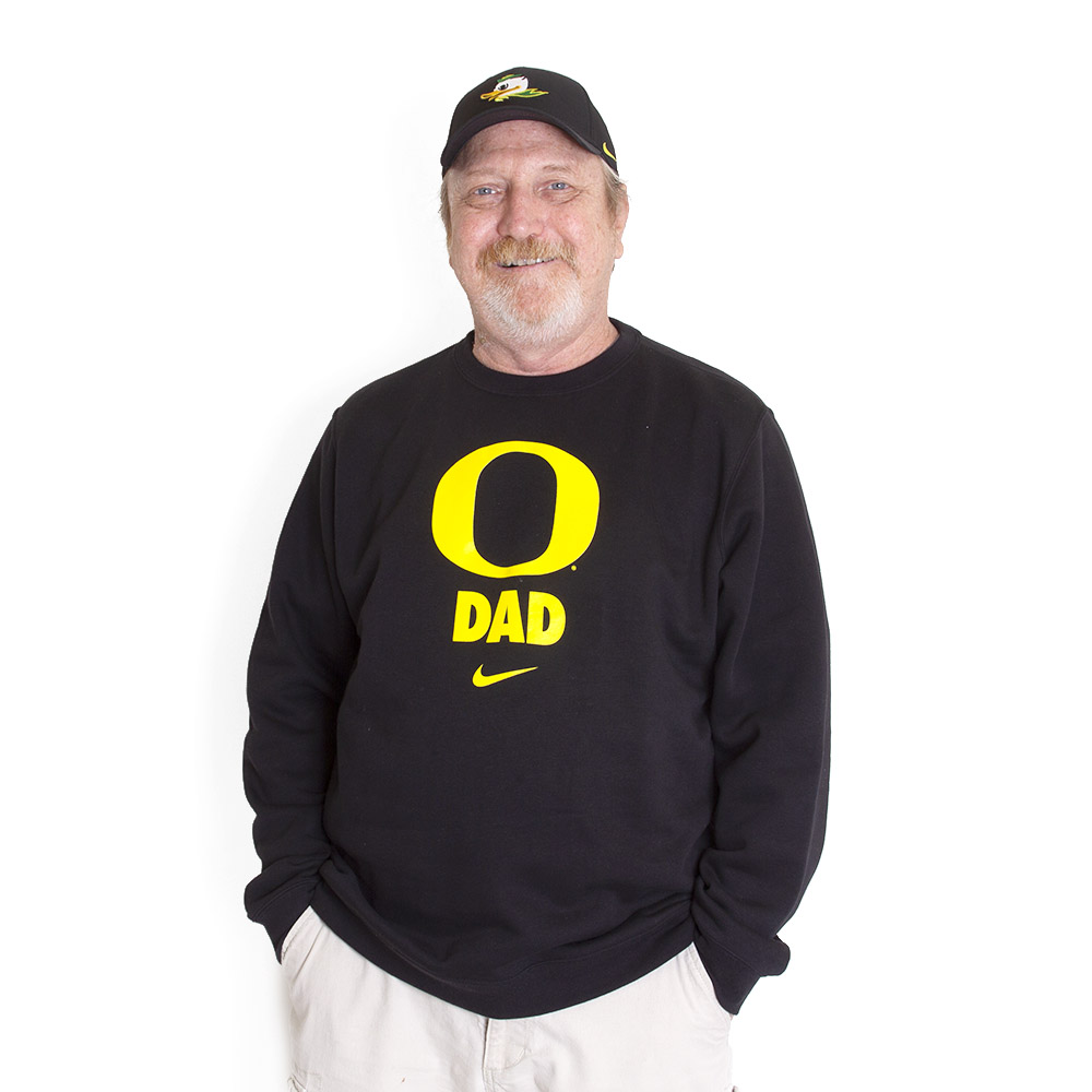 Classic Oregon O, Nike, Black, Pullover, Men, Cotton Club, Dad, Sweatshirt, 745914